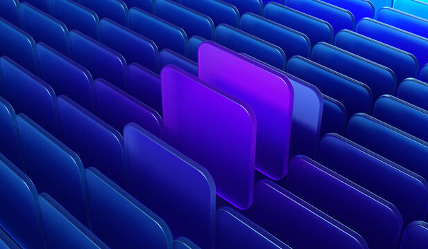 Glowing Data Files Highlighted in Futuristic Tech Network