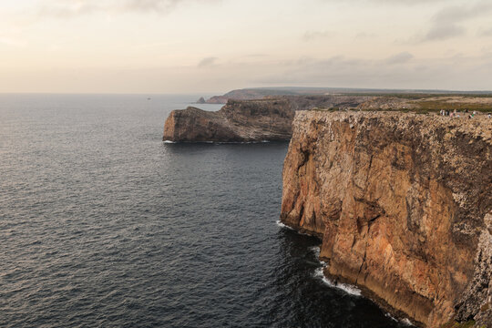 Cliffs at Cape Saint Vincent in Algarve, Portugal