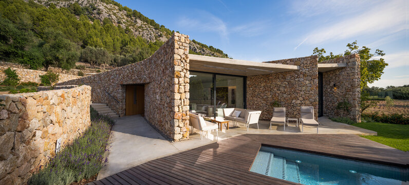Luxury stone villa with pool and spa in Catalonia