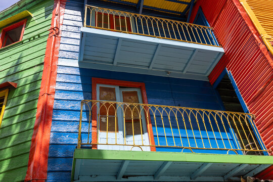 Colorful buildings in El Caminito, Buenos Aires, Argentina