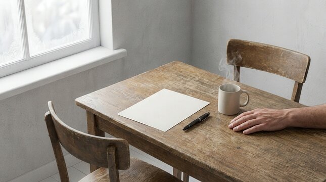 Quiet dignity and equal access at a shared wooden table