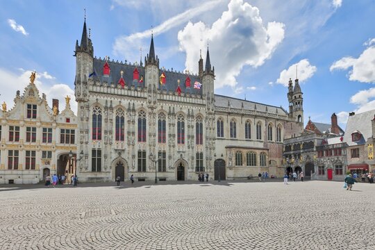 Castle Square and City Hall, Bruges, Belgium