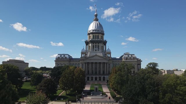 Illinois State Capitol sunny day