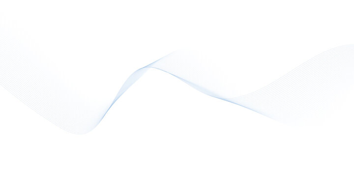 Minimalist blue wave pattern line graph showing rhythmic fluctuation on a white background with blue waves rhythmic motion abstract lines data visualization sound wave