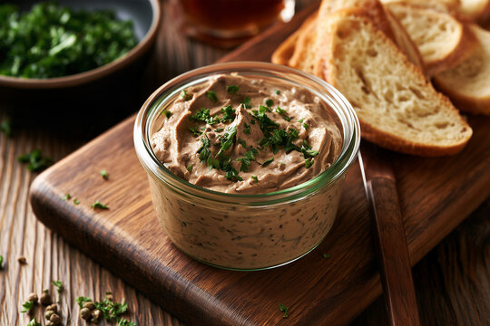 Smooth and creamy homemade chicken liver p&acirc;t&eacute; 