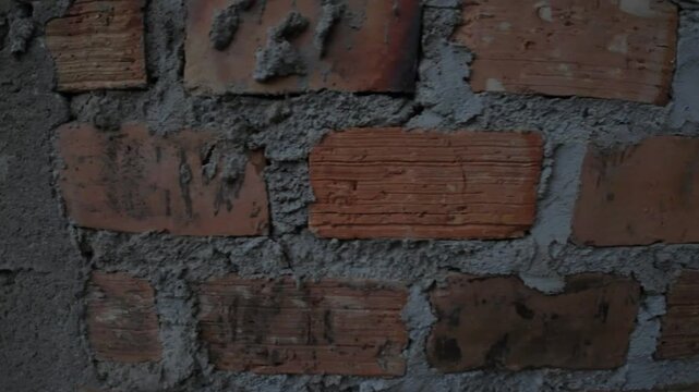 Red Brick Wall Texture Story Sequence - Panning Right to Left Part 2