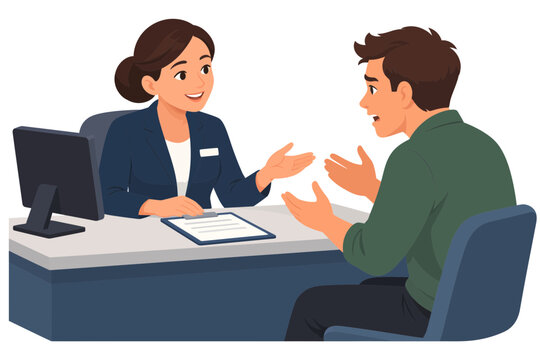 Service Representative De-Escalating a Customer Complaint