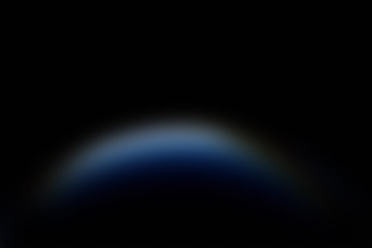 Gradient blue arch shape on dark background