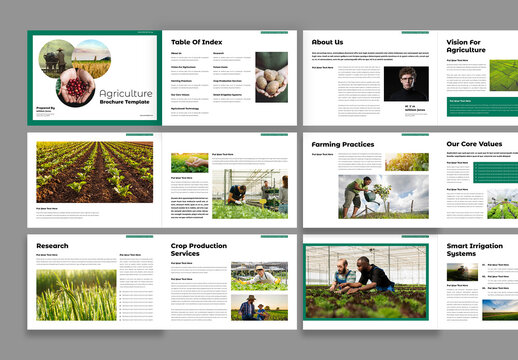Agriculture Brochure Template Design