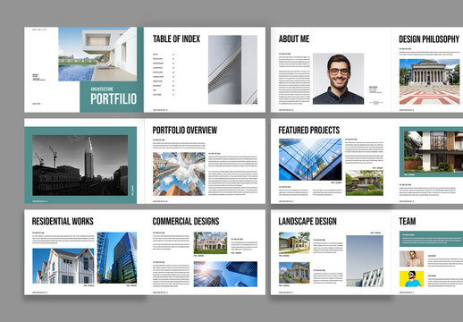 Architecture Portfolio Template Design