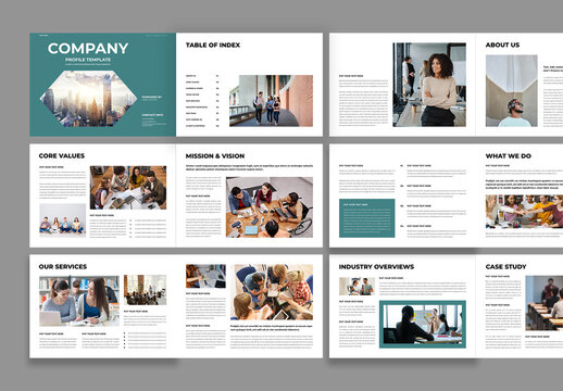 Company Profile Brochure Template Design
