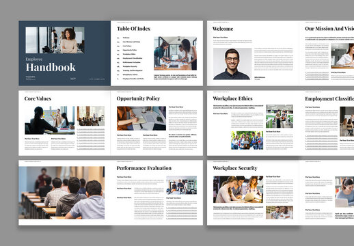 Employee Handbook Template Design