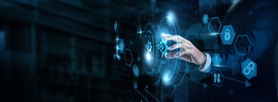 Digital Transformation Specialist touching Digitization and business data. Digital transformation, process automation, paperless systems, technology adoption, business innovation.