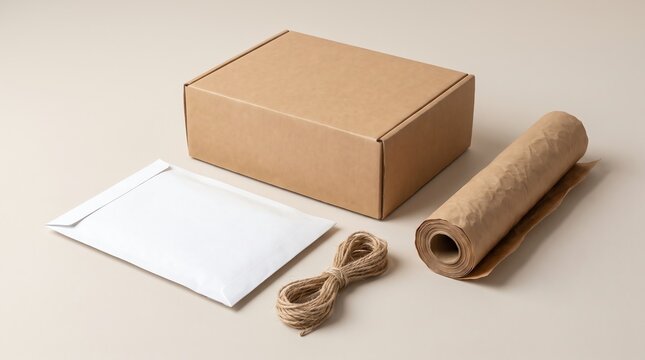 Ecommerce Packaging and Shipping Box Mockup
