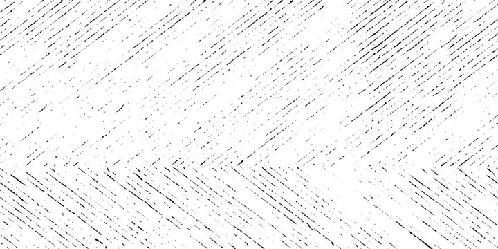 Monochrome texture composed of irregular graphic elements. Distressed uneven grunge background. Abstract vector illustration. 
