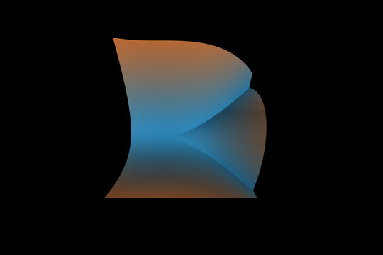 Cusp shaped minimum valley in an algebraic surface