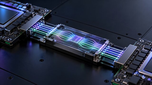 Silicon Photonic Link Carrying Optical Signals Between Chips