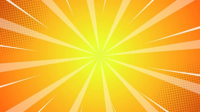 Anime comic background with radial speed or action lines. Manga striped background. Infinite loop.