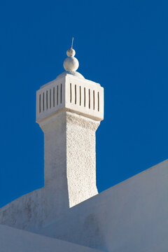 Traditional Chamine Algarvia chimney in Albufeira