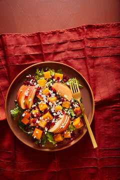 Autumn Squash and Apple Salad Serving