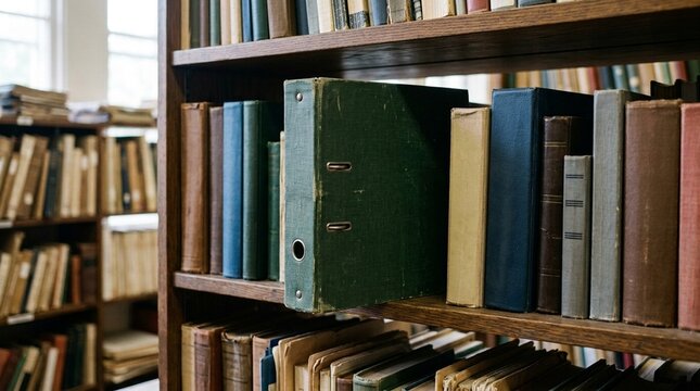 Supply Chain Analytics History Binder Shelved Beside Guides, Business Knowledge Base and Reference Library