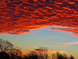 Amazing Autumn Sunset Above Boleslawiec, Poland © Vlodar 