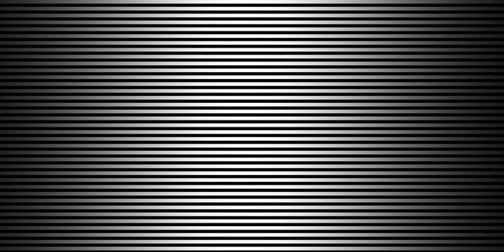 Abstract Black and Silver Horizontal Stripes Metallic Background