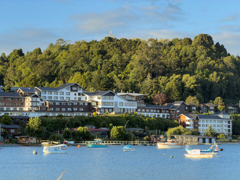 buildings  lake Puerto Varas, Chile