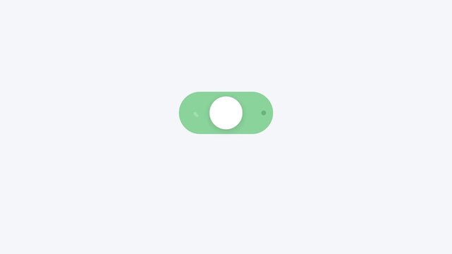 Web or app design, this toggle switch interface features modern, clean, and simple digital ui design on a light grey background.