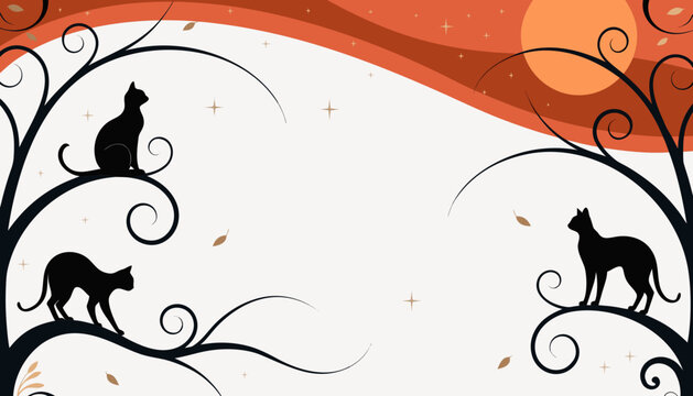 abstract floral background hellowin