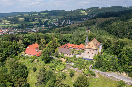 Brandenstein Castle, Main-Kinzig District, Hesse, Schluechtern, Germany,