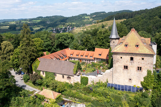 Brandenstein Castle, Main-Kinzig District, Hesse, Schluechtern, Germany,