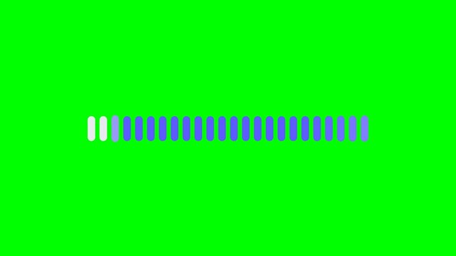 Minimal horizontal loading progress bar with neon green background.