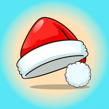 vector illustration of Santa hat