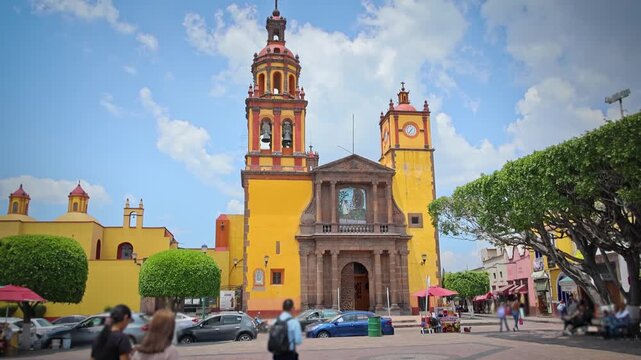 Parroquia San Juan Bautista Colonial Facade San Juan Del Rio