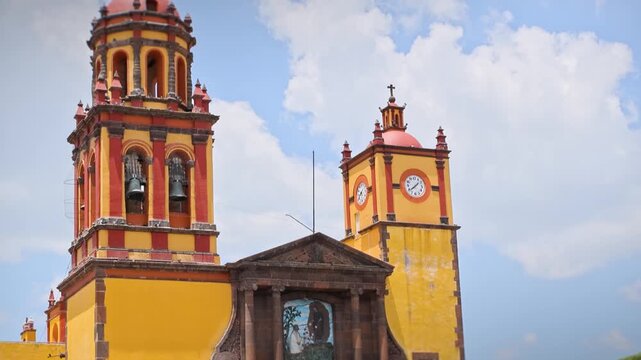 Parroquia De San Juan Bautista Towers And Facade San Juan Del Rio