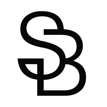 SB Logo Design , Initial SB letter Monogram logo design vector.