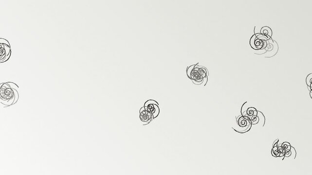 Fond de motif de quilling monochrome en boucle sans couture