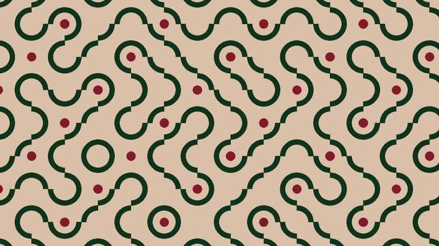 Fondo de patr&oacute;n de nudo celta verde esmeralda en bucle sin costuras