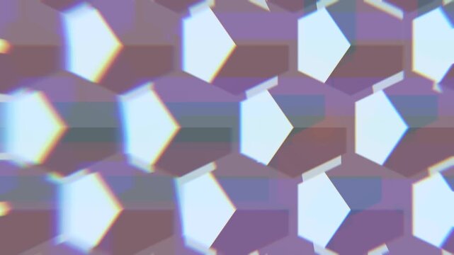 Grey Purple Hexagon Mesh Interlocking Geometric Pattern Modern Abstract Graphic Background Template With Copy Space
