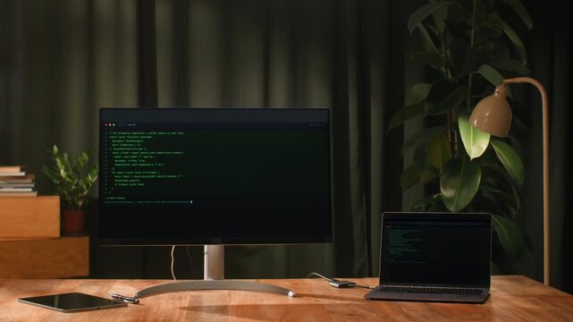 AI Agent Coding Autonomously Two PCs Laptop No Human