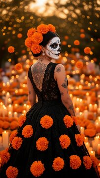 catrina, D&iacute;a de Muertos, calavera mexicana, mujer catrina, mujer mexicana, maquillaje de catrina, maquillaje de calavera, calavera, cultura mexicana, tradici&oacute;n mexicana, folclore mexicano, arte mexica