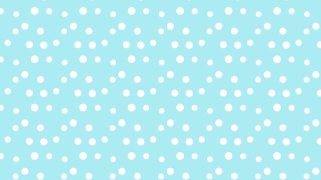 Seamless scrolling aqua and cyan snowflakes pattern, looping animated background for video titles and streams, 4K 58 seconds