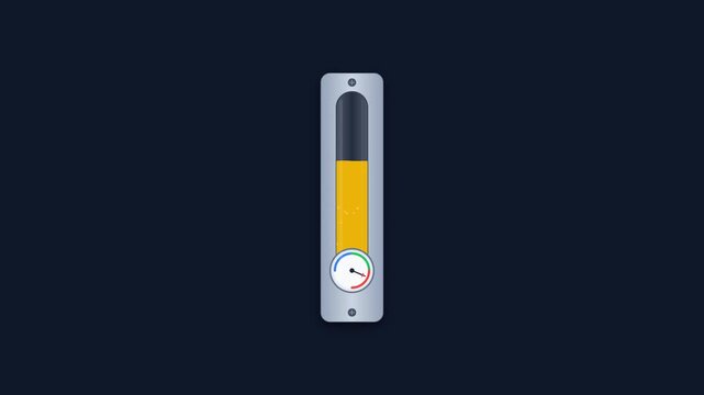 Industrial Hydraulic Reservoir Sight Level and Temperature Gauge for fluid reservoir resolution An industrial hydraulic reservoir