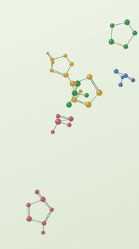 Chemie-hintergrund in Organisches gr&uuml;n nahtlose Schleife