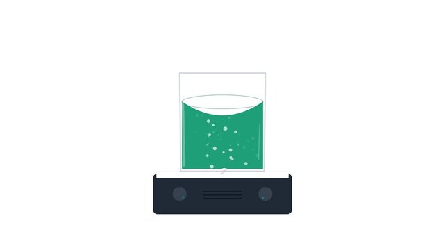 Minimalist Laboratory Magnetic Stirrer Hotplate Emerald Green Vortex for Scientific Research Laboratory and Advanced Machinery