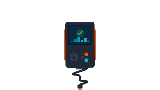 Automotive Diagnostic Scanner Tool with Coiled Cable and Health Check Visual for Vehicle Maintenance