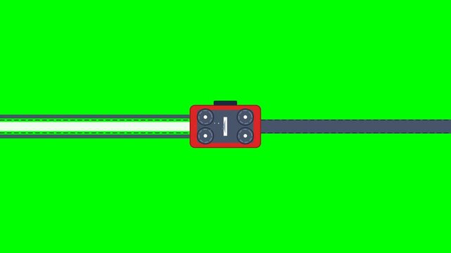 Industrial Automated Fiber Optic Buffer Tube Longitudinal Slitter Tool Splitting Armored Cable on Green Screen