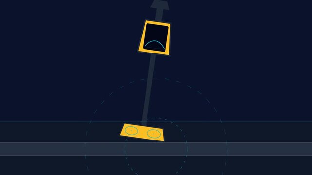 Electromagnetic Buried Pipe and Cable Utility Locator Receiver Scanning Underground Infrastructure
