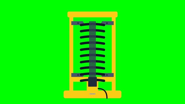 Industrial Macpherson Strut Spring Compressor Hydraulic Tool for Commercial Media Campaign and Clean Technology Showcase